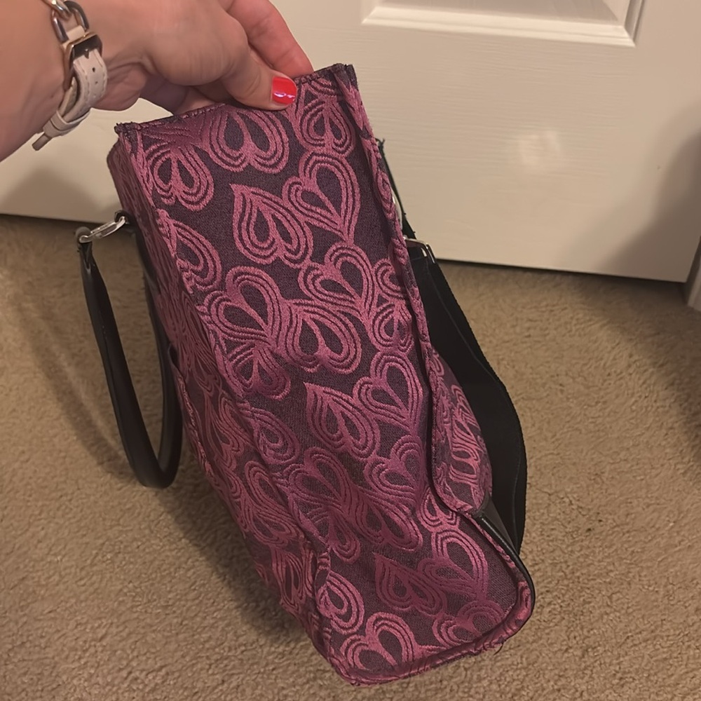 DFV Studio Elegant Pink and Black Tote Bag - Picture 2 of 8